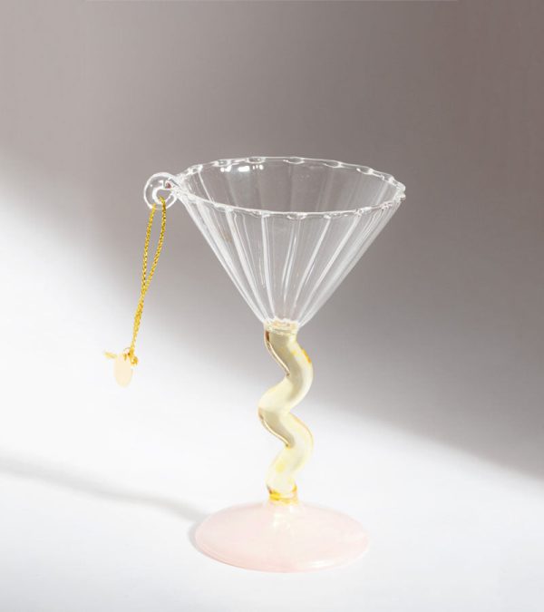 boule de Noël coupe à cocktail