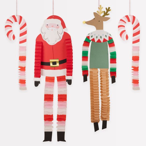 ornement de Noël Santa et Reindeer